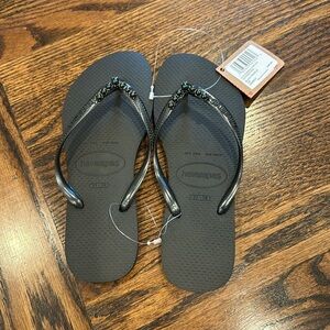 Havaianas Black Flip Flops